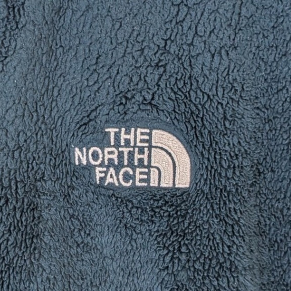 The North Face Fuzzy Osito Gorpcore Fleece Jacket Women Large Teal Blue Full Zip - Picture 2 of 8
